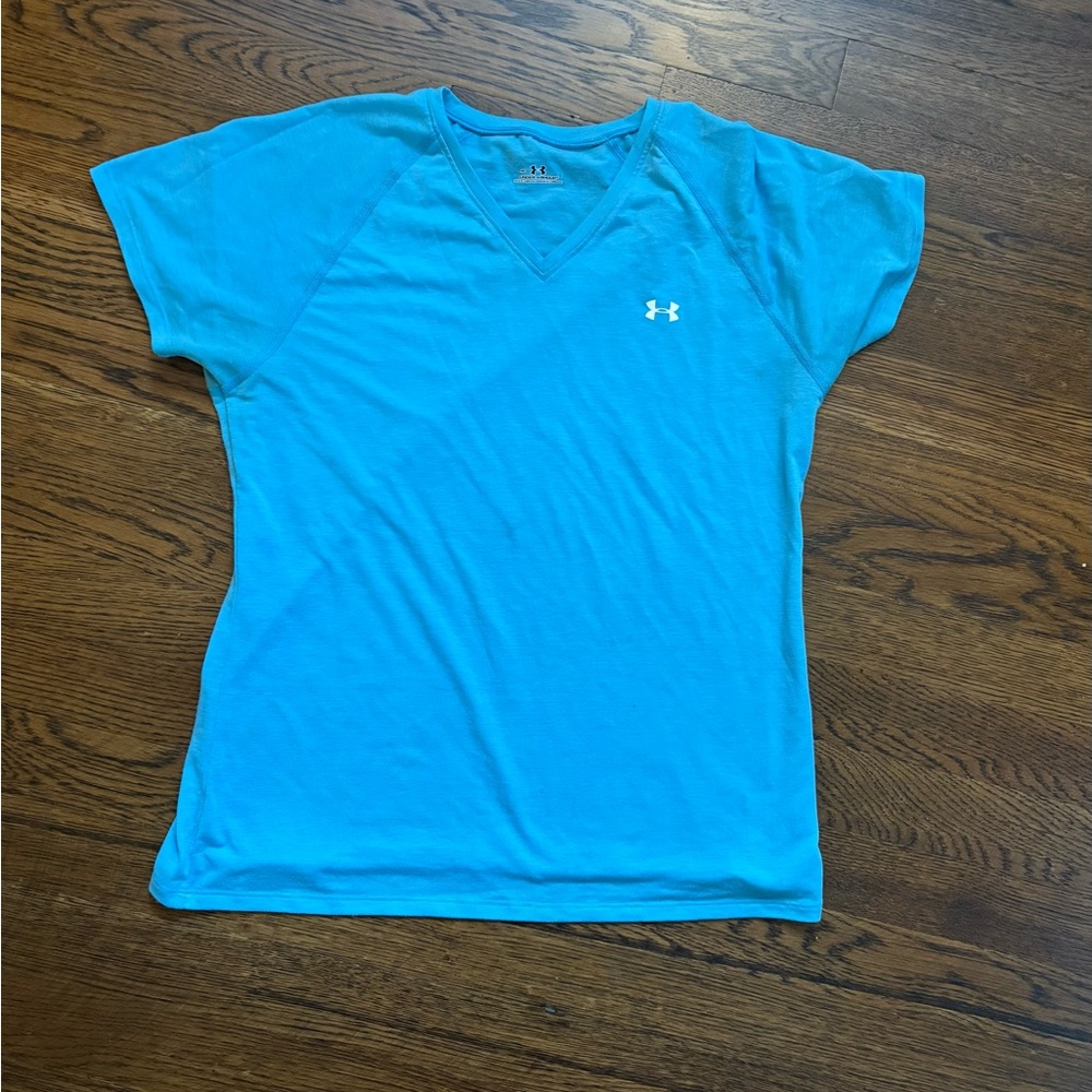 Under Armour Women's Bright Blue V-Neck Tee
